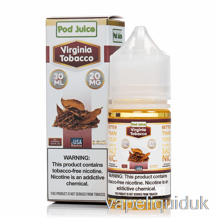 Virginia Tobacco - Pod Juice - 30mL 55mg Vape Juice